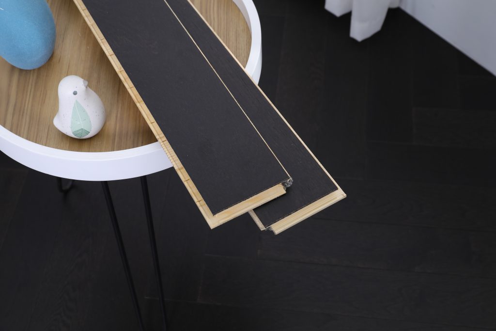 solid wood herringbone flooring with click lock system